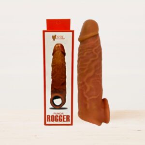 funda realista rogers extensión de pene con textura 4d